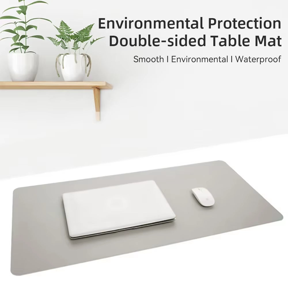 Large Size Office Computer Desk Protector Mat PU Leather Waterproof Non Slip Mouse Pad Desktop Keyboard Desk Pad Gaming Mousepad