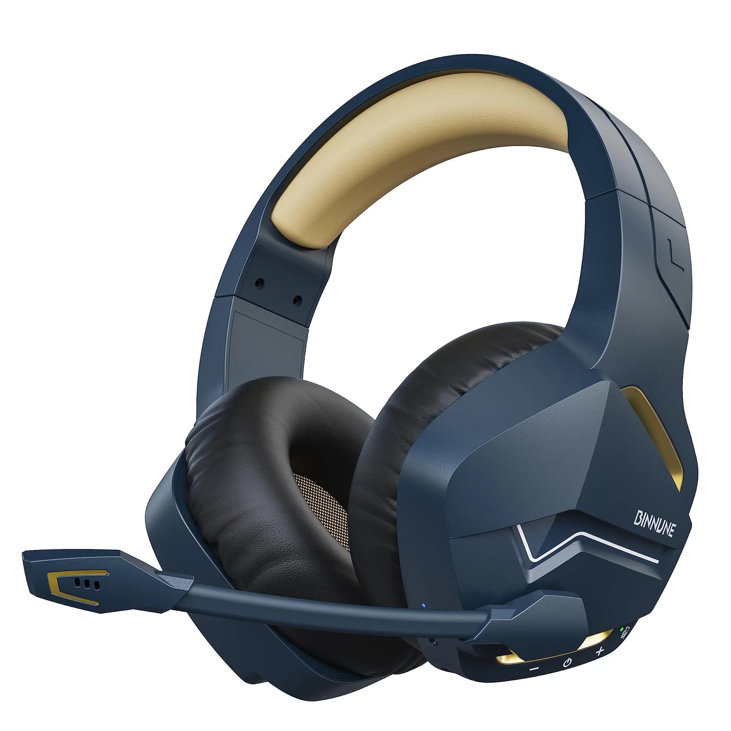 BW01 Wireless Gaming Headset for PC PS4 PS5 Playstation 4 5, 2.4G Wireless Bluetooth USB Gamer Headphones with Mic