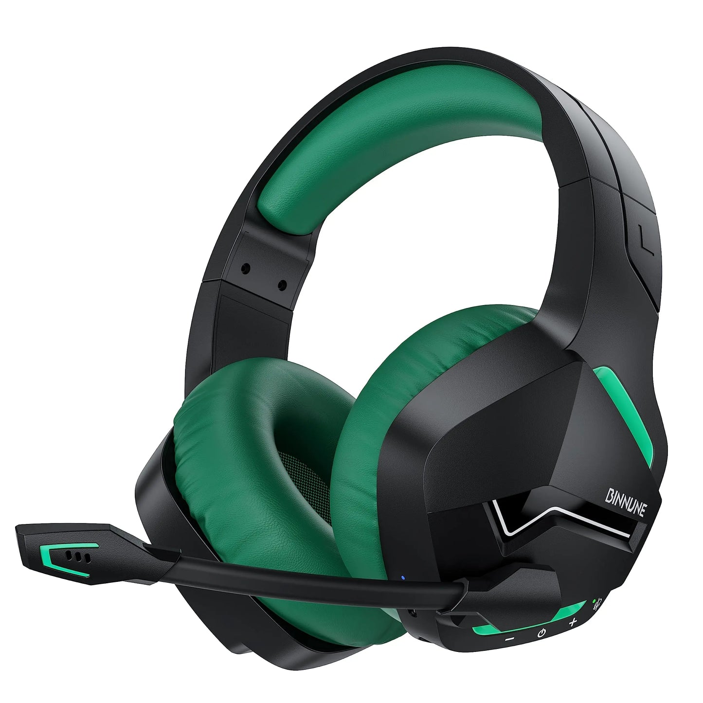 BW01 Wireless Gaming Headset for PC PS4 PS5 Playstation 4 5, 2.4G Wireless Bluetooth USB Gamer Headphones with Mic