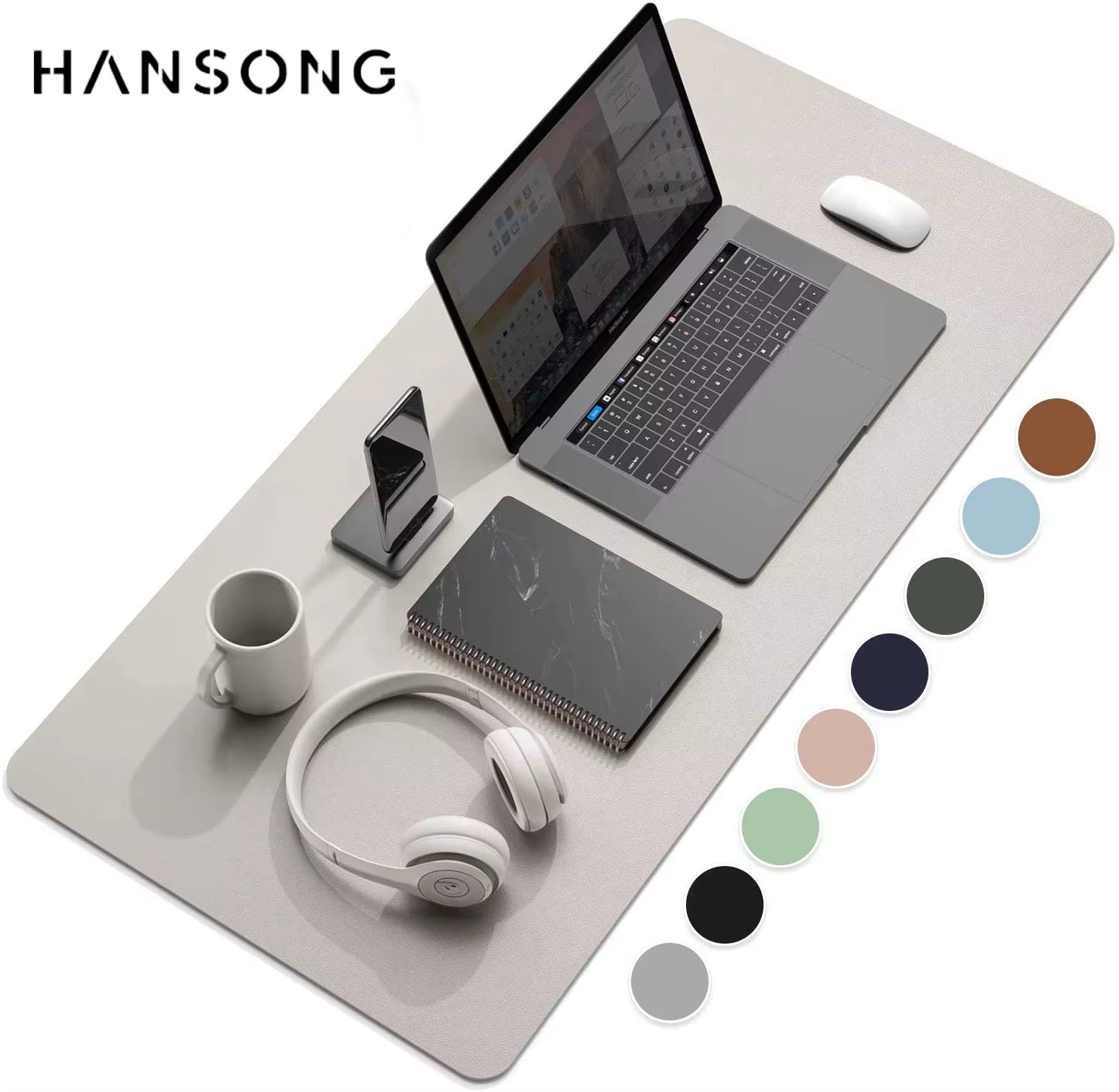 Large Size Office Computer Desk Protector Mat PU Leather Waterproof Non Slip Mouse Pad Desktop Keyboard Desk Pad Gaming Mousepad