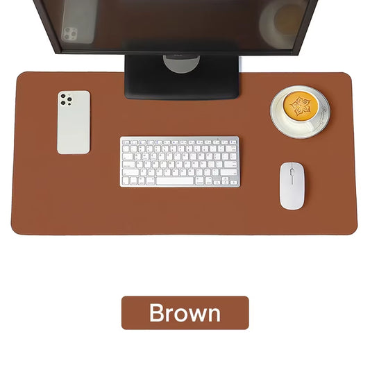 Large Size Office Computer Desk Protector Mat PU Leather Waterproof Non Slip Mouse Pad Desktop Keyboard Desk Pad Gaming Mousepad