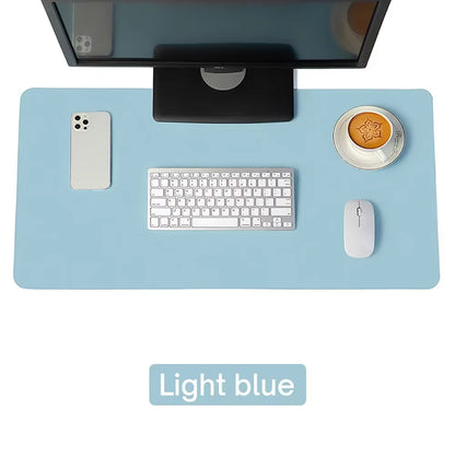 Large Size Office Computer Desk Protector Mat PU Leather Waterproof Non Slip Mouse Pad Desktop Keyboard Desk Pad Gaming Mousepad