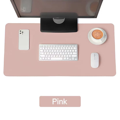 Large Size Office Computer Desk Protector Mat PU Leather Waterproof Non Slip Mouse Pad Desktop Keyboard Desk Pad Gaming Mousepad