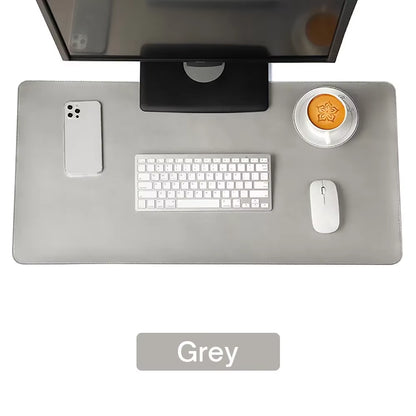 Large Size Office Computer Desk Protector Mat PU Leather Waterproof Non Slip Mouse Pad Desktop Keyboard Desk Pad Gaming Mousepad