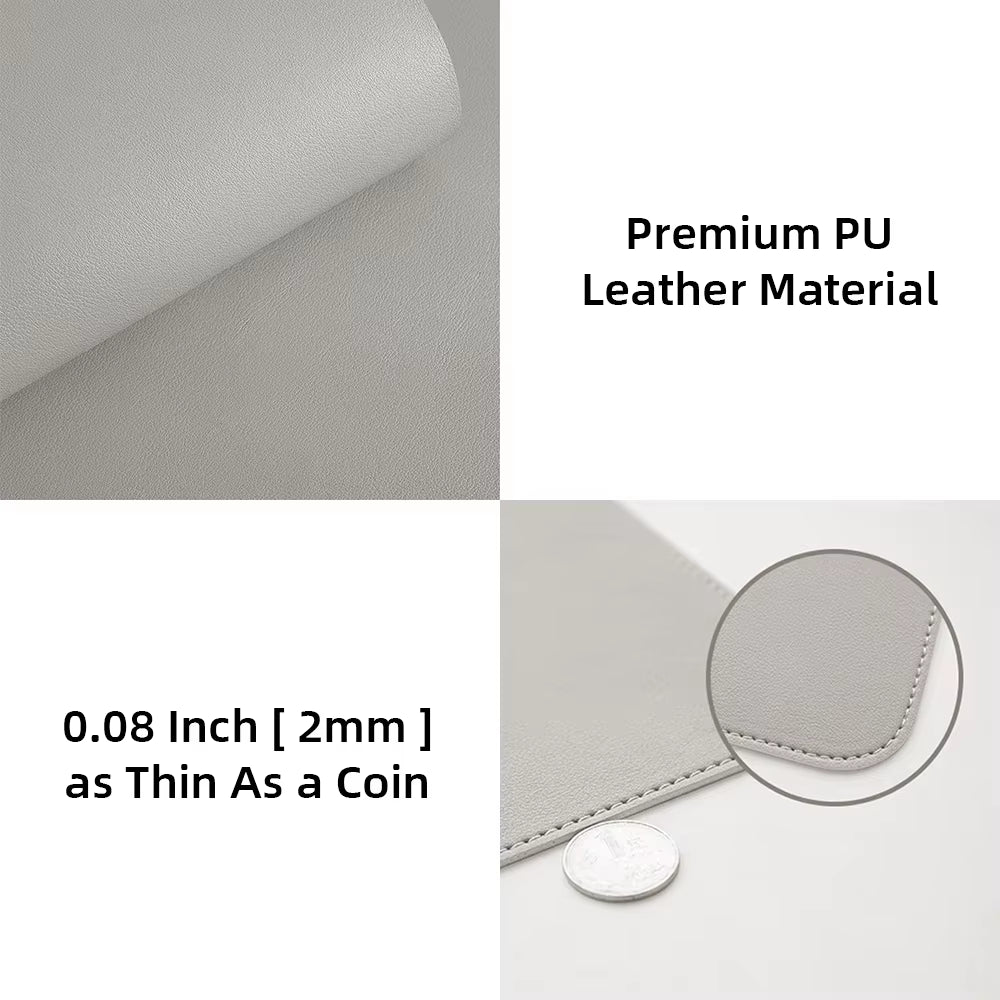 Large Size Office Computer Desk Protector Mat PU Leather Waterproof Non Slip Mouse Pad Desktop Keyboard Desk Pad Gaming Mousepad