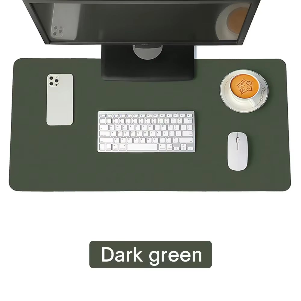 Large Size Office Computer Desk Protector Mat PU Leather Waterproof Non Slip Mouse Pad Desktop Keyboard Desk Pad Gaming Mousepad