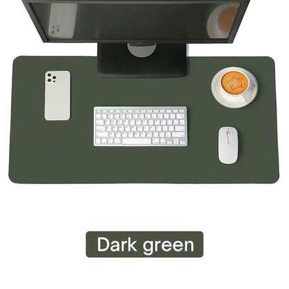 Large Size Office Computer Desk Protector Mat PU Leather Waterproof Non Slip Mouse Pad Desktop Keyboard Desk Pad Gaming Mousepad