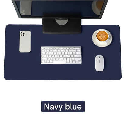 Large Size Office Computer Desk Protector Mat PU Leather Waterproof Non Slip Mouse Pad Desktop Keyboard Desk Pad Gaming Mousepad