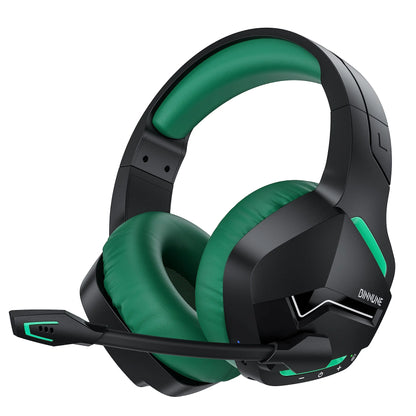BW01 Wireless Gaming Headset for PC PS4 PS5 Playstation 4 5, 2.4G Wireless Bluetooth USB Gamer Headphones with Mic