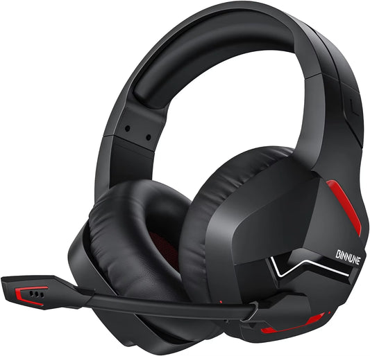 BW01 Wireless Gaming Headset for PC PS4 PS5 Playstation 4 5, 2.4G Wireless Bluetooth USB Gamer Headphones with Mic