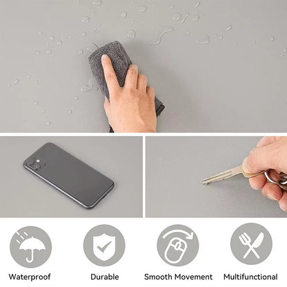 Large Size Office Computer Desk Protector Mat PU Leather Waterproof Non Slip Mouse Pad Desktop Keyboard Desk Pad Gaming Mousepad